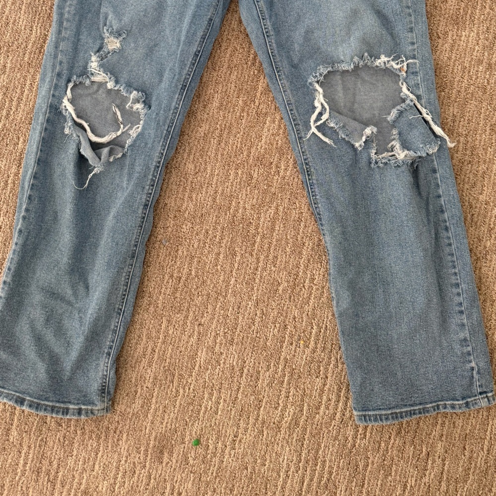 wild fable Distressed Straight Leg Jeans in Light Blue - Picture 3 of 3